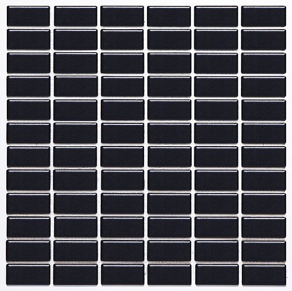 Pastilha de Porcelana 2,5x5 (Jr) - M-4337 - Preto Acetinado