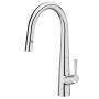 Monocomando para cozinha de mesa bica extraível U" com 2 funções syra cromado  - A5A812AC0C - Roca