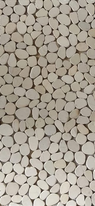 Seixo Telado Branco Sliced - 30x30cm