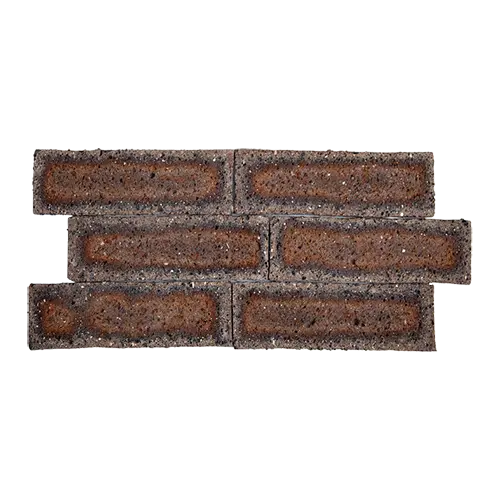 Tijolo Inglês - Brick - Blue TJI32 - 7,5 x 22,5 cm - Marrom Escuro - Glass Mosaic