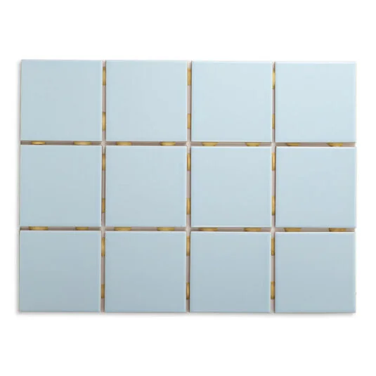 Pastilha Cerâmica 10 x 10 - Azul Piscina- 1040 - Srufaldi
