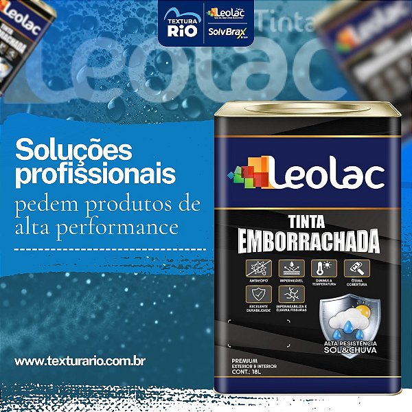 Tinta Emborrachada - Cor - Branco Neve - Lata 18 Litros - Leolac