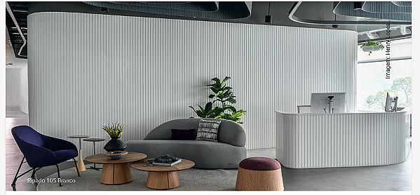 Painel Ripado 105 Branco - Santa Luzia - 22836.