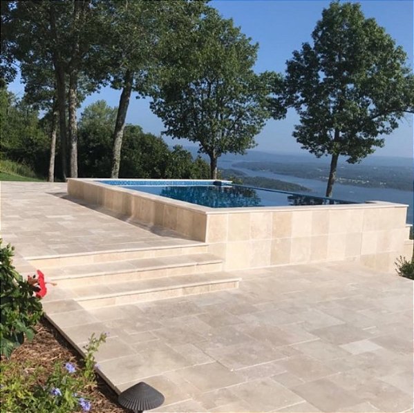 French Pattern Travertino Romano Light