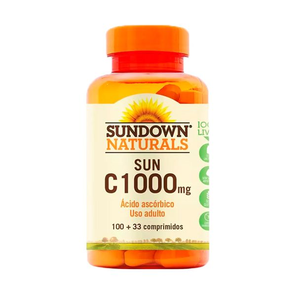Vitamina C 1000mg Sundown Ácido Ascórbico 100 Comprimidos