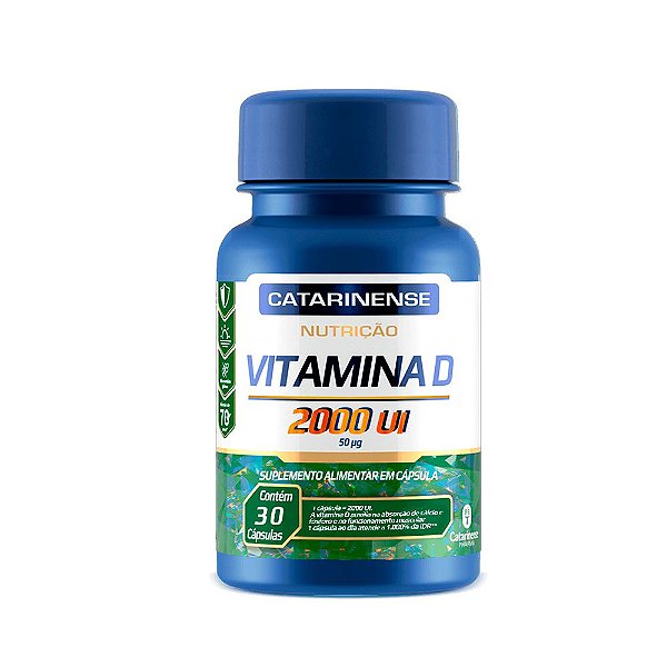 Vitamina D 2000 UI Catarinense Vitamina Do Sol 30 Cápsulas