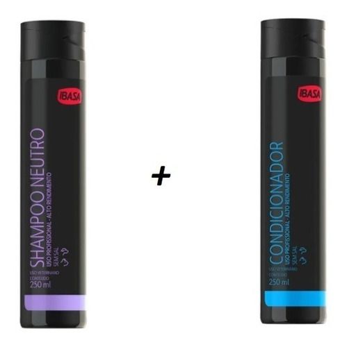 Kit Ibasa 1 Shampoo Neutro 250ml + 1 Condicionador 250ml