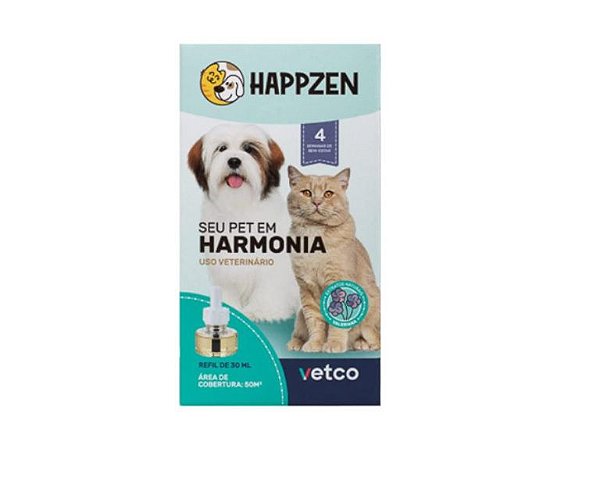 Refil Para Difusor Happzen Vetco De 30ml P/ Cães E Gatos