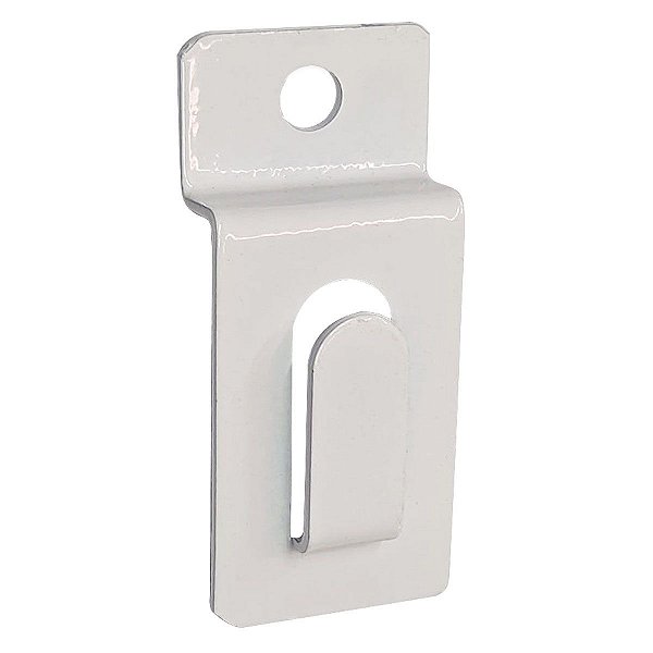 30 Suporte para quadro para encaixar em painel canaletado / slatwall - Branco, Preto - Pronta Entrega