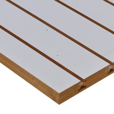 Painel canaletado slat wall MDF18mm BRANCO 1,83M(A)x1,37 M (L) -17 trilhos - 10cm entre trilhos - sob medida (11) 94220-9117