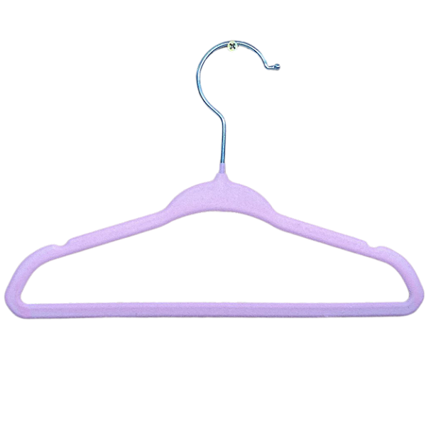 50 Cabides veludo infantil rosa pastel tradicional – Premium - Alta resistência e flexibilidade- 18cm A x 28 cm L x 5 mm espessura- Pronta entrega