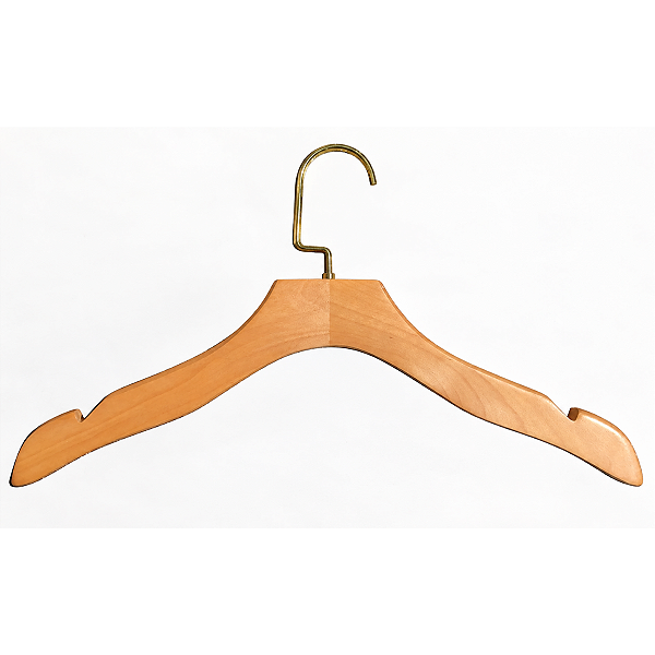 Kit 30 Cabides de madeira PREMIUM TOP e ganchos LUXO : Cromado, Rose ou Dourado- Pronta entrega
