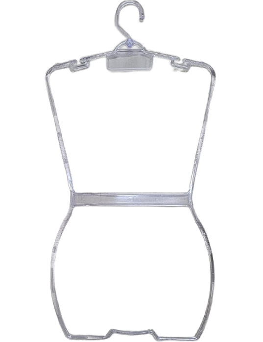 35 Cabides silhueta GIRATÓRIO corpo body ADULTO para vestidos, biquínis, maios e conjuntos  com antiderrapantes e cavas - 79 (A)x41( L)x1 (D)1cm - Pronta Entrega