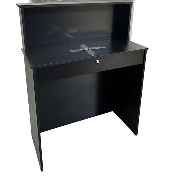 Balcão Caixa Recepção c/ Gaveta - MDF 100% 15mm - Super Reforçado - 1,10m A x 85cm L x 38cm P - PRONTA ENTREGA