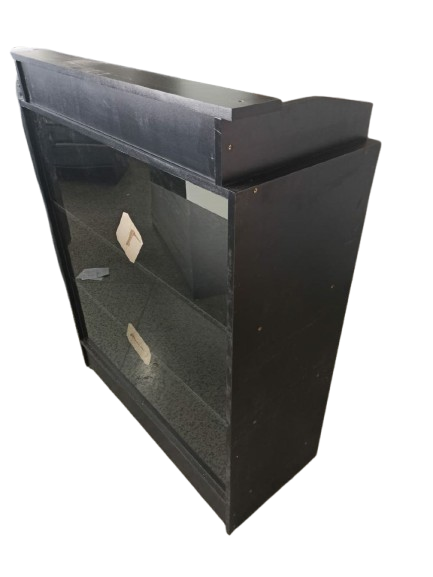 Balcão Caixa Vitrine de Vidro - MDF 100% 15MM - VERSÁTIL - 1,10m de Altura x 0,85cm de Largura x 0,38cm de Profundidade - PRONTA ENTREGA