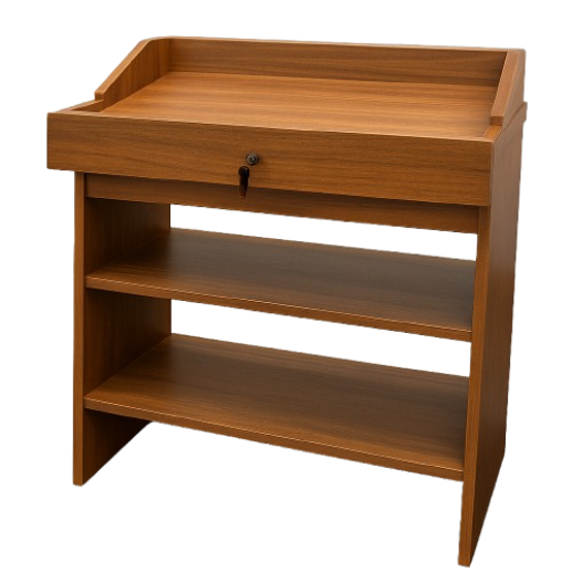 Balcão Caixa Vitrine de Vidro - MDF 100% 15MM - VERSÁTIL - 1,10m de Altura x 0,85cm de Largura x 0,38cm de Profundidade - PRONTA ENTREGA