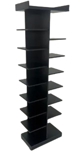 Estante Prateleiras em níveis Para calçados, bolsas e decorações - 1,85 Altura x 0,55 Largura x 0,32M profundidade - MDF 15mm - Pronta Entrega