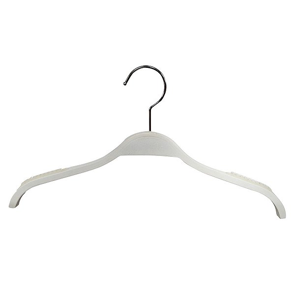 Kit 100 Cabides de madeira com antiderrapante de silicone cravado na madeira - Modelo Adulto LUXO TOP -43cm(L)x22cm(A)x 1 cm (P)-Pronta entrega