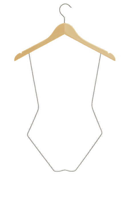 Kit 5 Cabide silhueta madeira Liso adulto ou infantil - Toque de luxo na sua loja ou closet - Pronta entrega