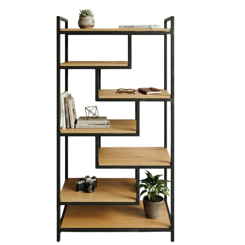 Estante Colmeia ZigZag Industrial Metalon Premium Luxo P/ Loja e Escritório - 1,90 A x 0,90 L x 0,38 P