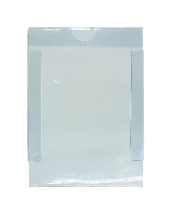 Porta-Cartaz A6 Cristal Transparente com Aba P/ Gôndola e Régua Plástica | Porta Oferta, Porta Preço e Porta Promoção - Kit C/ 20 PEÇAS - Preço de Fábrica