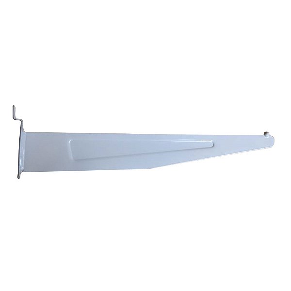 30 Mão francesa reforçada luxo para prateleira - Base Painel Canaletado Slatwall - 20, 25, 30, 35 a 40 cm- Pronta entrega