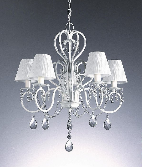 Lustre Candelabro 5 Braços Metal Cristal | Old Artisan PL107-5A - Play