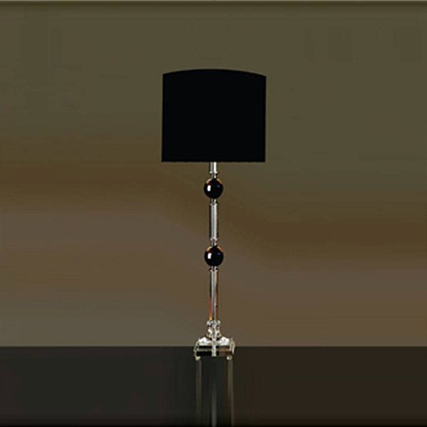 BASE P/ ABAJUR Bella XL1346 CLASSIC Pilar Cristal / 6x Parcelamento