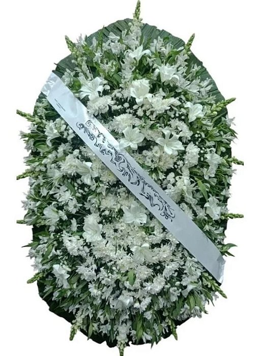 M - Coroa de Flores Celestial Branca