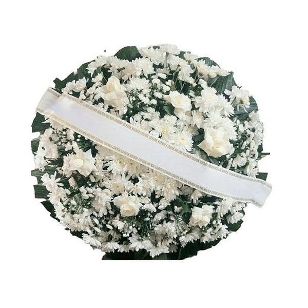 C - Coroa de Flores Pombinha Branca