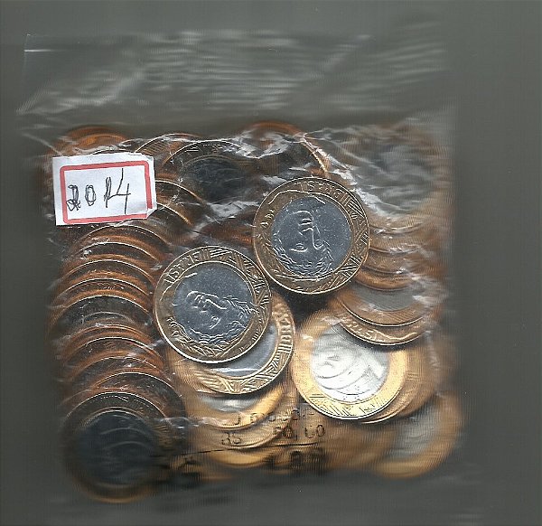 Sachê de moedas de 1 real - 2014