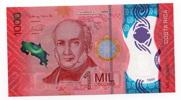 Cédula da Costa Rica  - 1000 Colones - Polímero