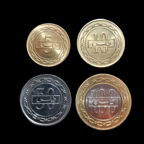 Set com 4 Moedas do Bahrein