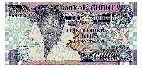 Cédula de Ghana - 100 Cedis