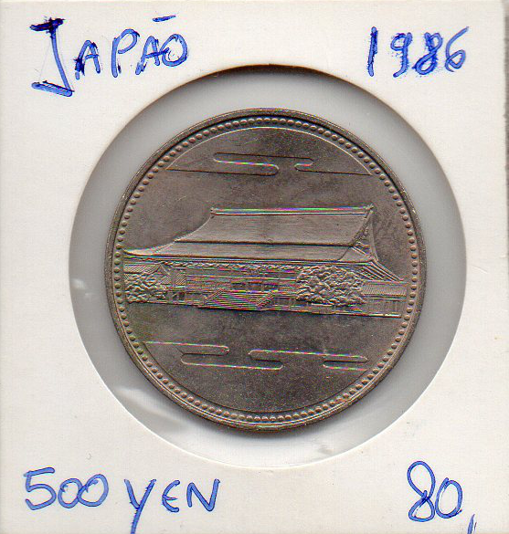 Moeda do Japão 500 Yens - 1986