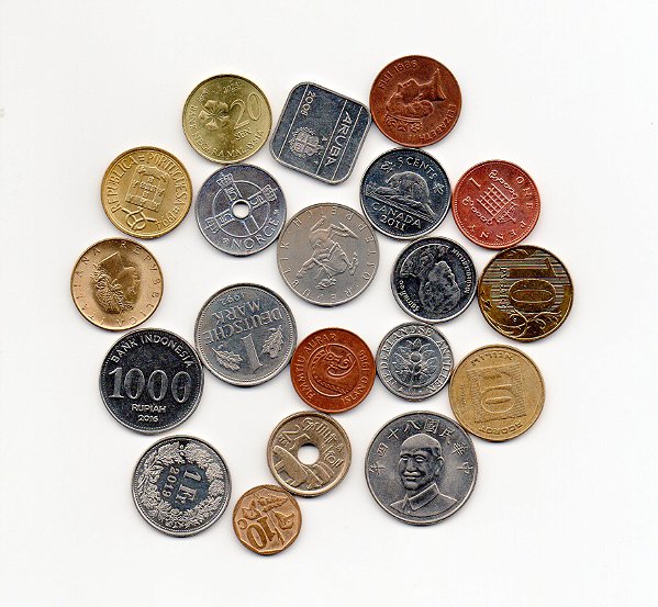 Lote com 20 Países Diferentes - Especial