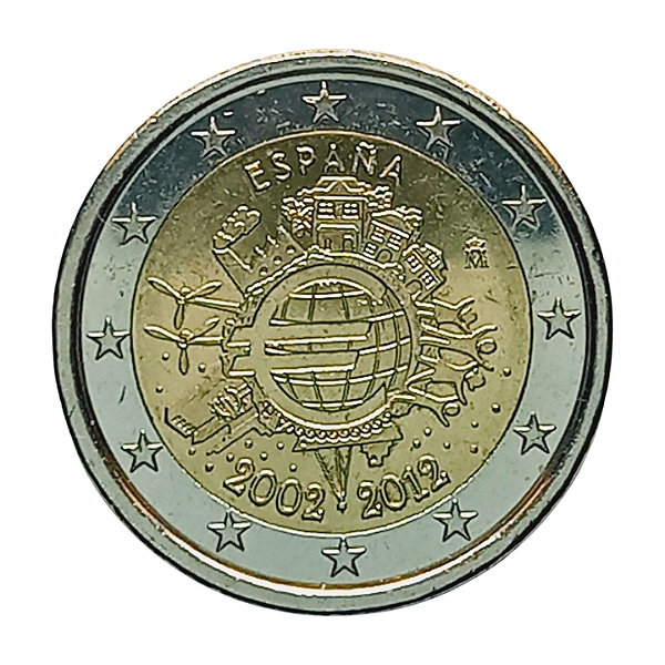 Moeda de 2 Euros da Espanha - 2012