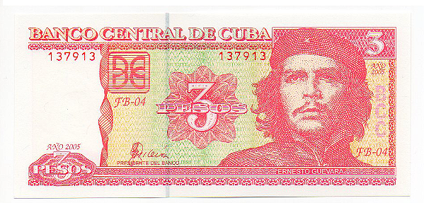 Cédula de Cuba - 3 Pesos