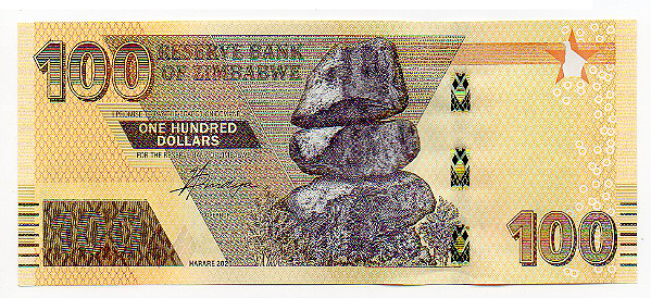 Cédula do Zimbabwe - 100 Dólares