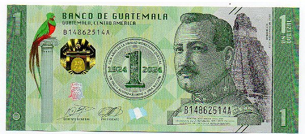 Cédula da Guatemala - 1 Quetzal - Comemorativa