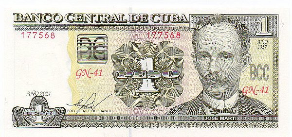 Cédula de Cuba - 1 Peso
