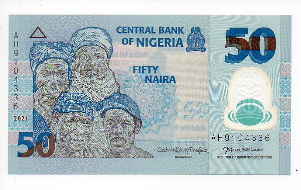 Cédula da Nigéria - 50 Naira