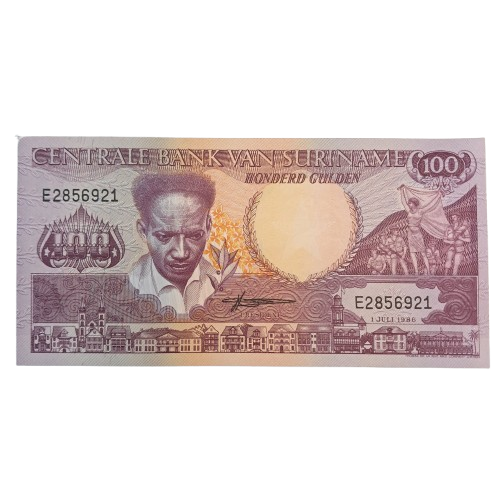 Cédula do Suriname - 100 Gulden
