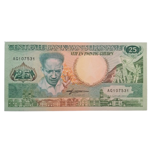 Cédula do Suriname - 25 Gulden