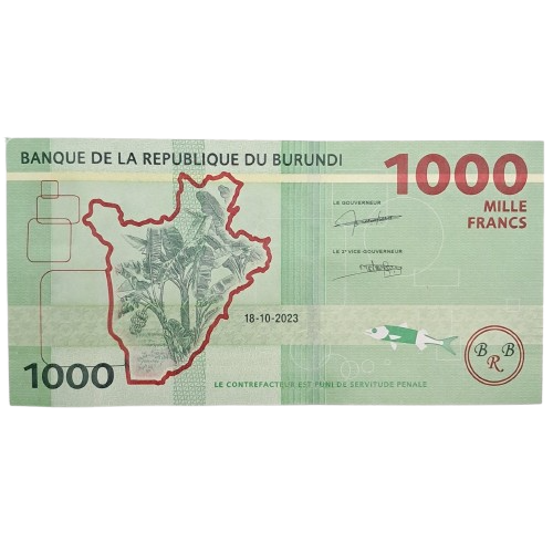 Cédula do Burundi - 1000 Francos