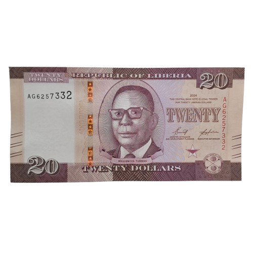 Cédula da Libéria - 20 Dollars