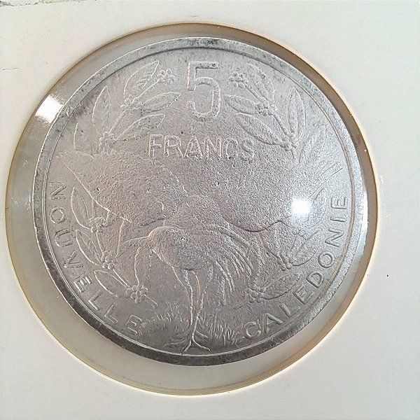 Moeda da Nova Caledônia - 5 Francos - 1991