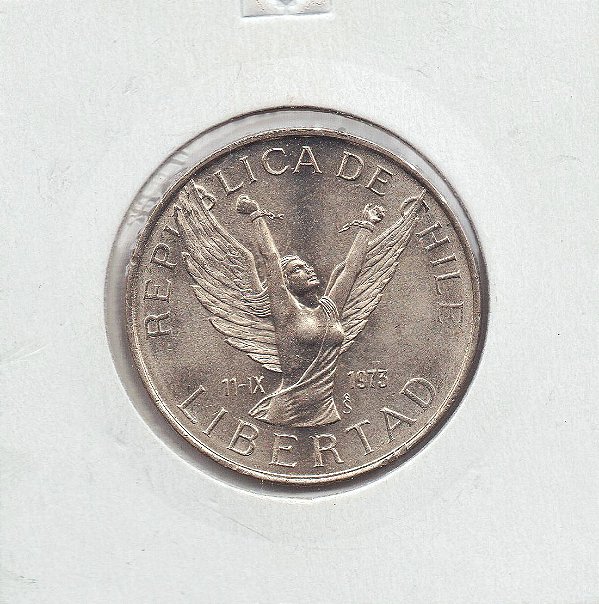 Moeda do Chile - 10 Pesos - 1980