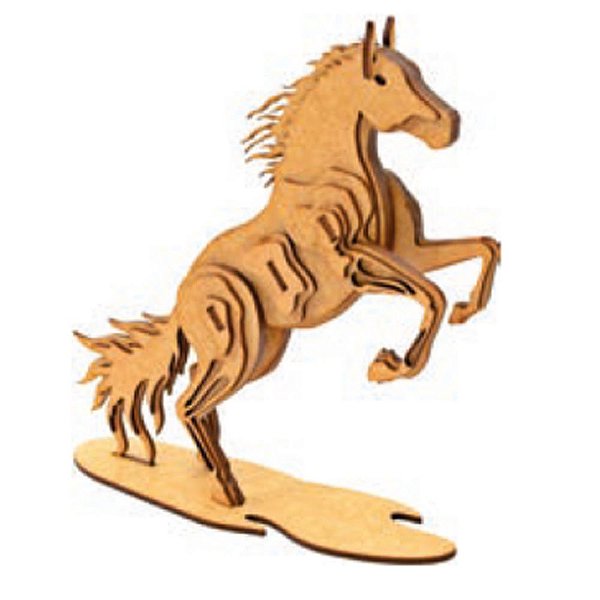 Quebra cabeça de madeira Animais 3D Cavalo