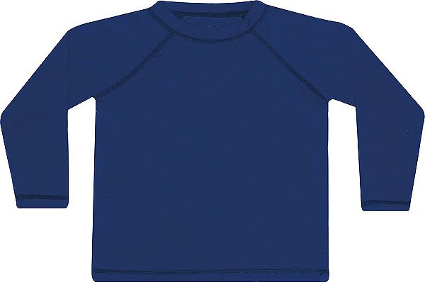 Camiseta com Proteção Solar Uv Infantil Dedeka Azul Marinho